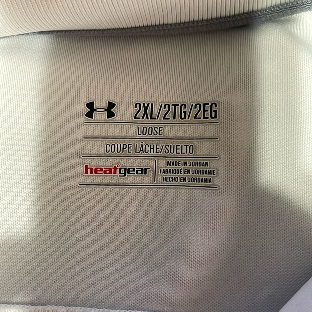 Under Armour, Men’s white polo